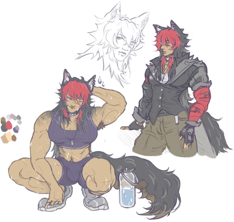 sheet + flat color + 1 bust = €17