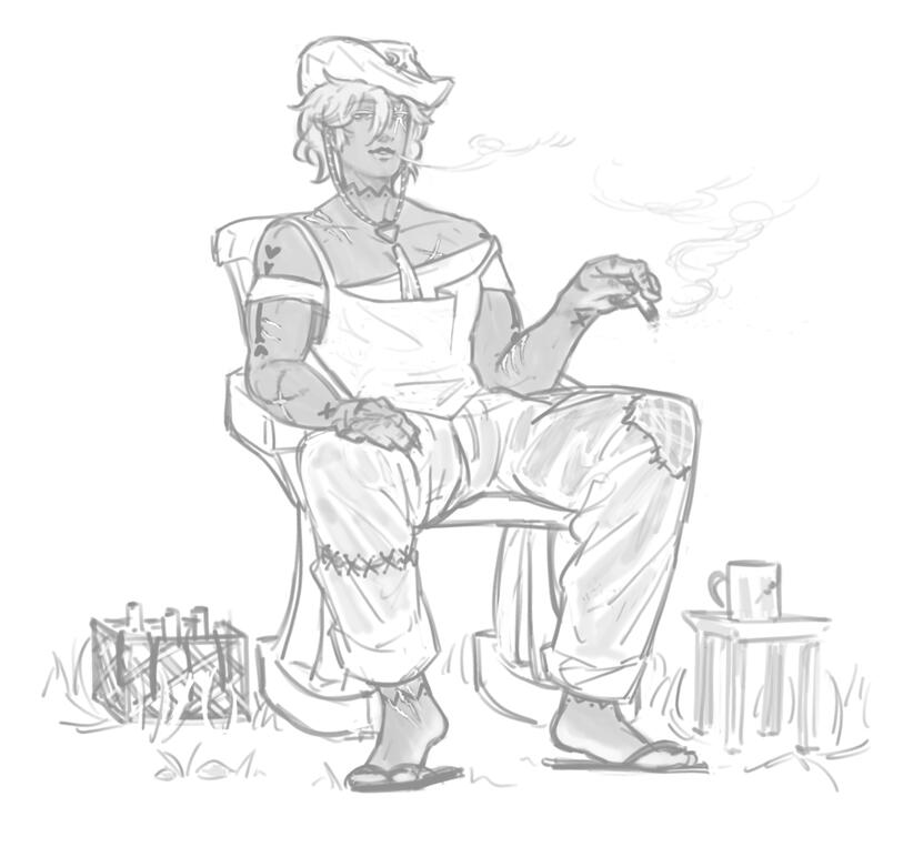 clean sketch = €7